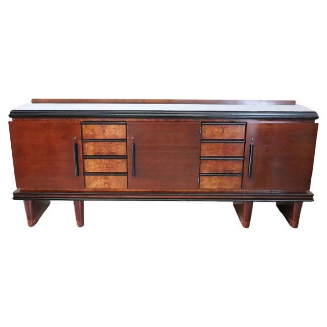 Long Art Deco Sideboard For Sale