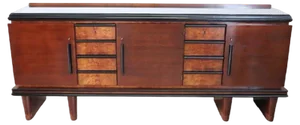 Long Art Deco Sideboard