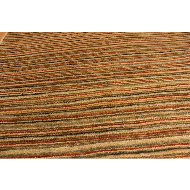1990s 1990s Boho Chic Gabbeh Tan/Rust Hand-Knotted Wool Rug -3'1 X 5'1 For Sale - Image 5 of 8