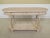 1980s 1980s Traditional Grapevine Carved 2-Drawer White Decorated Console Table For Sale - Image 5 of 12
