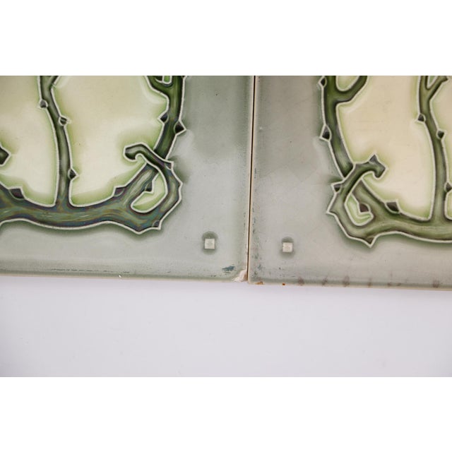 1920s Set of Four Tiles Art Nouveau H & R Johnson England For Sale - Image 12 of 18
