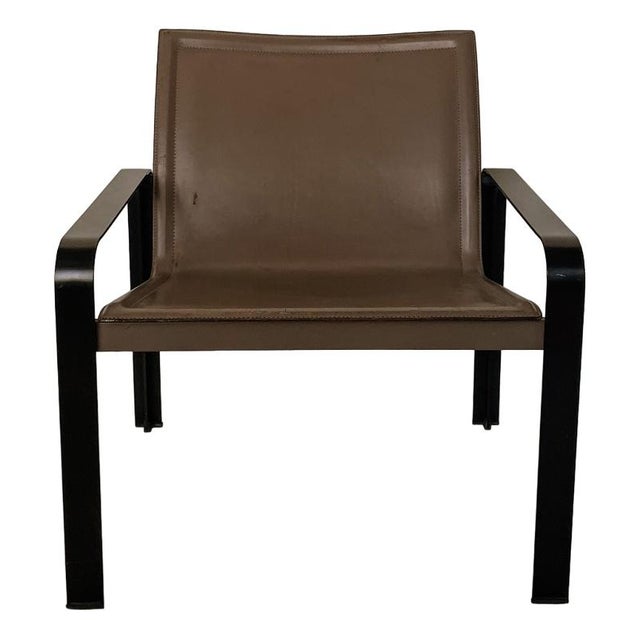 Black Lounge Chairs by Golfo Dei Poeti for Matteo Grassi For Sale - Image 8 of 8