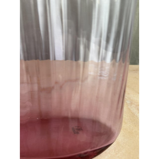 Mid-Century Modern Pink Murano Glass Decanter Bottle by Carlo Moretti, Italy, 1970s For Sale - Image 7 of 12