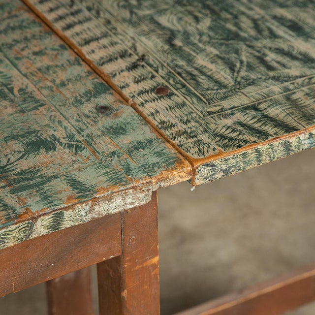 20th Century American Hand Painted Gatelegged Dining Table, 1900s For Sale - Image 14 of 18