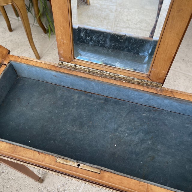 19th Century French Vanity Gilded Bronze For Sale - Image 4 of 11