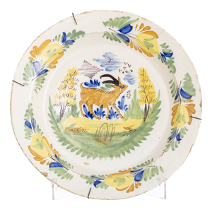 Earthenware Plate from Fervença, 1800s