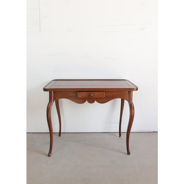 19th C. French Table With Diamond Inlay For Sale - Image 4 of 9