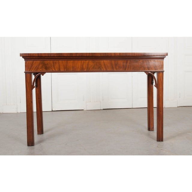 Brown Dutch 18th Century Mahogany and Walnut Console-Serving Table For Sale - Image 8 of 13