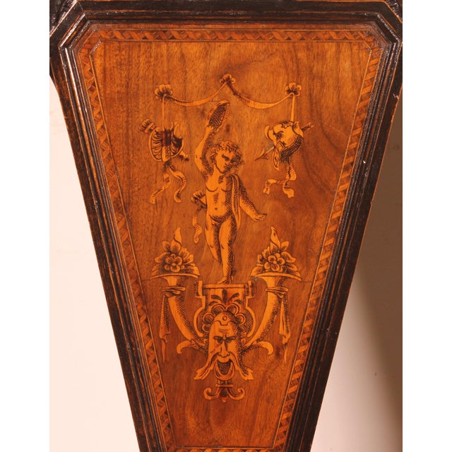 Walnut and Marquetry Step Stools, 1800s, Set of 2 For Sale - Image 4 of 13