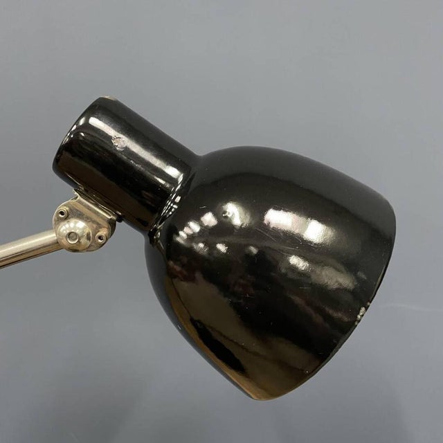 Black Black Desk Lamp with Enamel Roof from Zirax, 1930s For Sale - Image 8 of 18