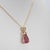 3.2Ct Pink Tourmaline Pendant With Earth-Mined Diamond Accents in Solid 14k Gold For Sale In Columbus - Image 6 of 8