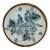 1950s Folk-Art Ken Edwards Tonala Pottery Hand Painted Bird Serving Chop Plate For Sale