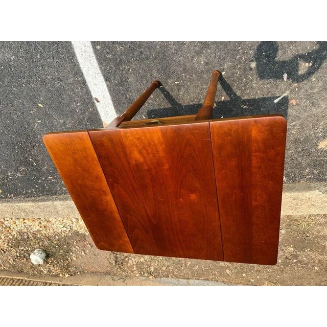 Pair of Vintage. American Traditional Style Solid Cherry. 1 Drawer Pembroke Drop Leaf Tables Solid wood, well made,...