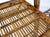 Burnt Bamboo Vintage Folding Cafe Occasional Table w/ Two Matching Chairs Set For Sale - Image 10 of 16