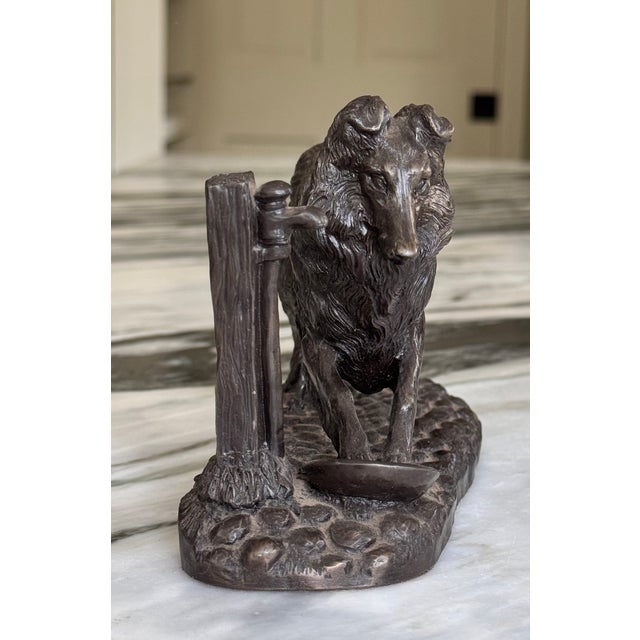 1970’s Jean Spouse for Heredities Bronze Collie at Water Pump For Sale In Seattle - Image 6 of 15