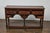 Late Georgian Oak 19th Century Dresser Base with Chippendale Brass Hardware For Sale - Image 4 of 12