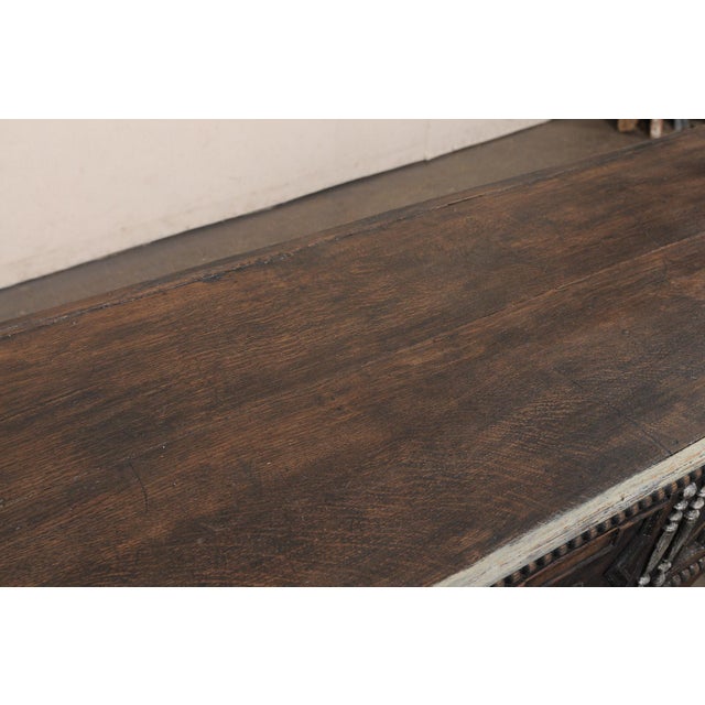 Late 18th Century Late 18th C. English 3-Drawer Console Table For Sale - Image 5 of 12