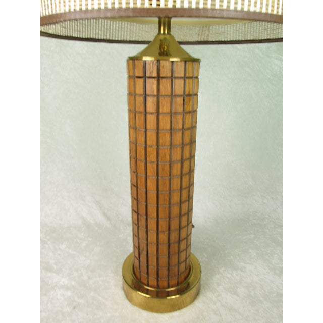 1964 Mid Century Modern Gruvwood Lamp World's Fair For Sale - Image 12 of 14