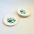 Mid-Century Modern Mid Century American Ironstone Blue Flower Dinner Plates - Set of 6 For Sale - Image 3 of 14