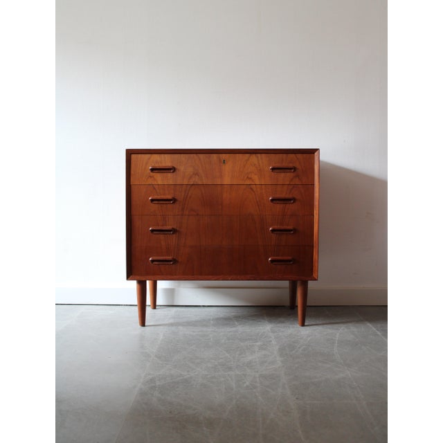 Vintage Danish Chest of Drawers in Teak, 1960s For Sale - Image 10 of 10