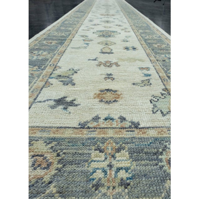 Early 21st Century Turkish Oushak Runner Rug 2'10" x 16'3" #17907 For Sale - Image 5 of 8
