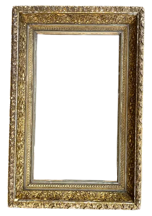 Large Antique Gold Gilt Wood & Gesso Frame Traditional Baroque Rococo