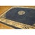 1920s Antique Peking Chinese Floral Navy Open Field Medallion Oriental 1920s Rug For Sale - Image 5 of 11