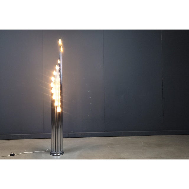1970s Vintage Chrome Floor Lamp by Goffredo Reggiani, 1970s For Sale - Image 5 of 13