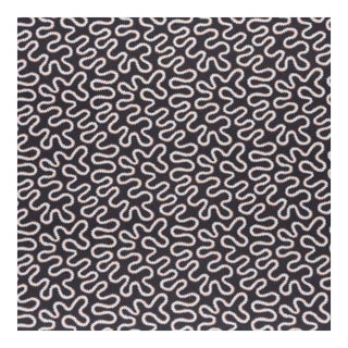 Sample - Schumacher Zoelie Fabric in Carbon For Sale