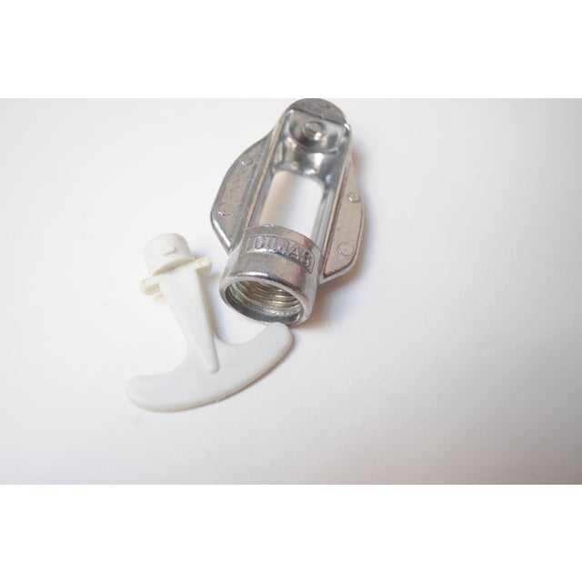 Unused Vintage Italian Red Anodized Aluminum Syphon / Seltzer Bottle by Gimas for Martini and Rossi For Sale - Image 4 of 9