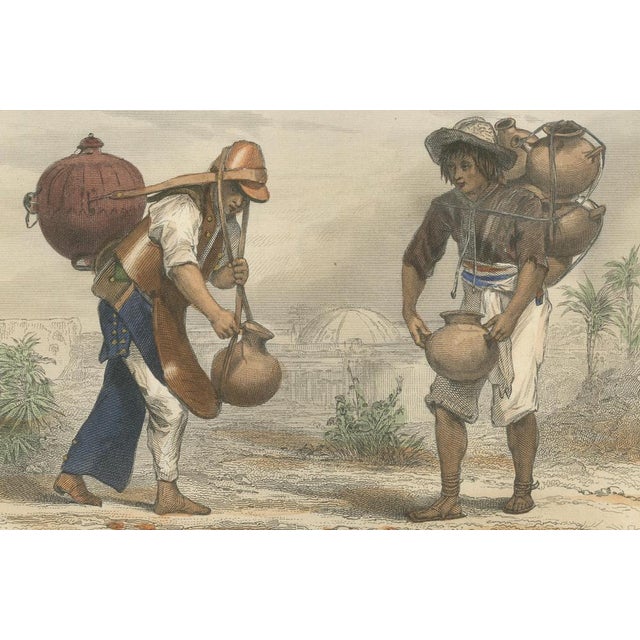 After Gustave Janet, Mexican Water Carrier and Potter, 1867, Engraving For Sale - Image 3 of 10