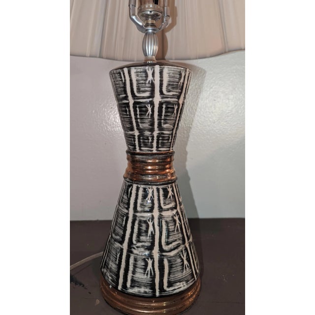 Mid 20th Century Mid 20th Century Hollywood Regency Meets Atomic Age Table Lamp For Sale - Image 5 of 7