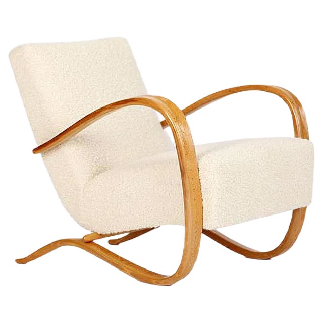 Art Deco Model H 269 Lounge Chair by Jindřich Halabala for UP Závody, 1930s For Sale