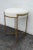 This beautiful small vanity stool is made of metal and vinyl. This lovely stool is made in the classic Modern style of...
