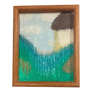 1970s Abstract Portrait "Lady in Profile", Signed by Artist For Sale