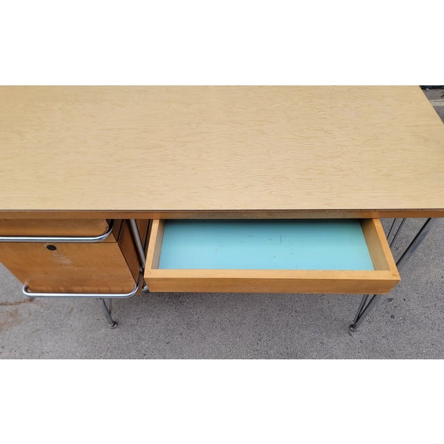 Mid-Century Modern Desk by Kem Weber for Heywood Wakefield 1950's For Sale - Image 11 of 14