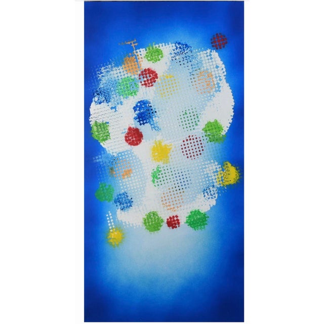 Maryline Beauplet-Dornic Original Abstract Painting Signed Contemporary French “Cross Ii” For Sale - Image 10 of 10