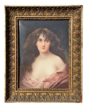 Cristian Scherf, Reverie, Portrait of a Young Woman, 1700s, Porcelain