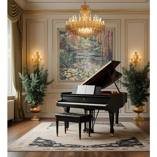 This beautiful tapestry is woven on a jacquard loom by skilled weavers, keeping alive the centuries old tradition of...