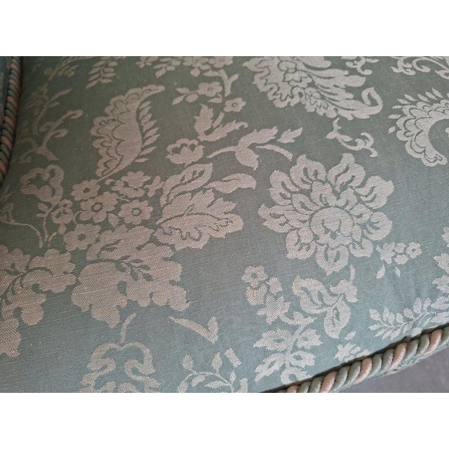 Green Sofas in San Leucio Silk, 1985, Set of 3 For Sale - Image 8 of 14