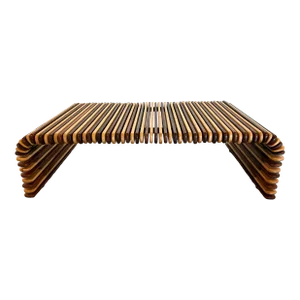 Pacific Green 1973 Mid-Century Modern Palmwood Coffee Table