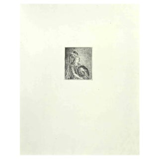 Wladyslaw Jahl, Image of Don Quixote, Etching, 1951 For Sale