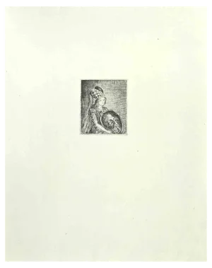 Wladyslaw Jahl, Image of Don Quixote, Etching, 1951