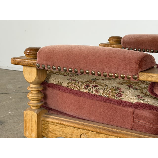 Danish Wingback Lounge Chair in Oak by Henning Kjærnulf, 1960s For Sale - Image 9 of 12