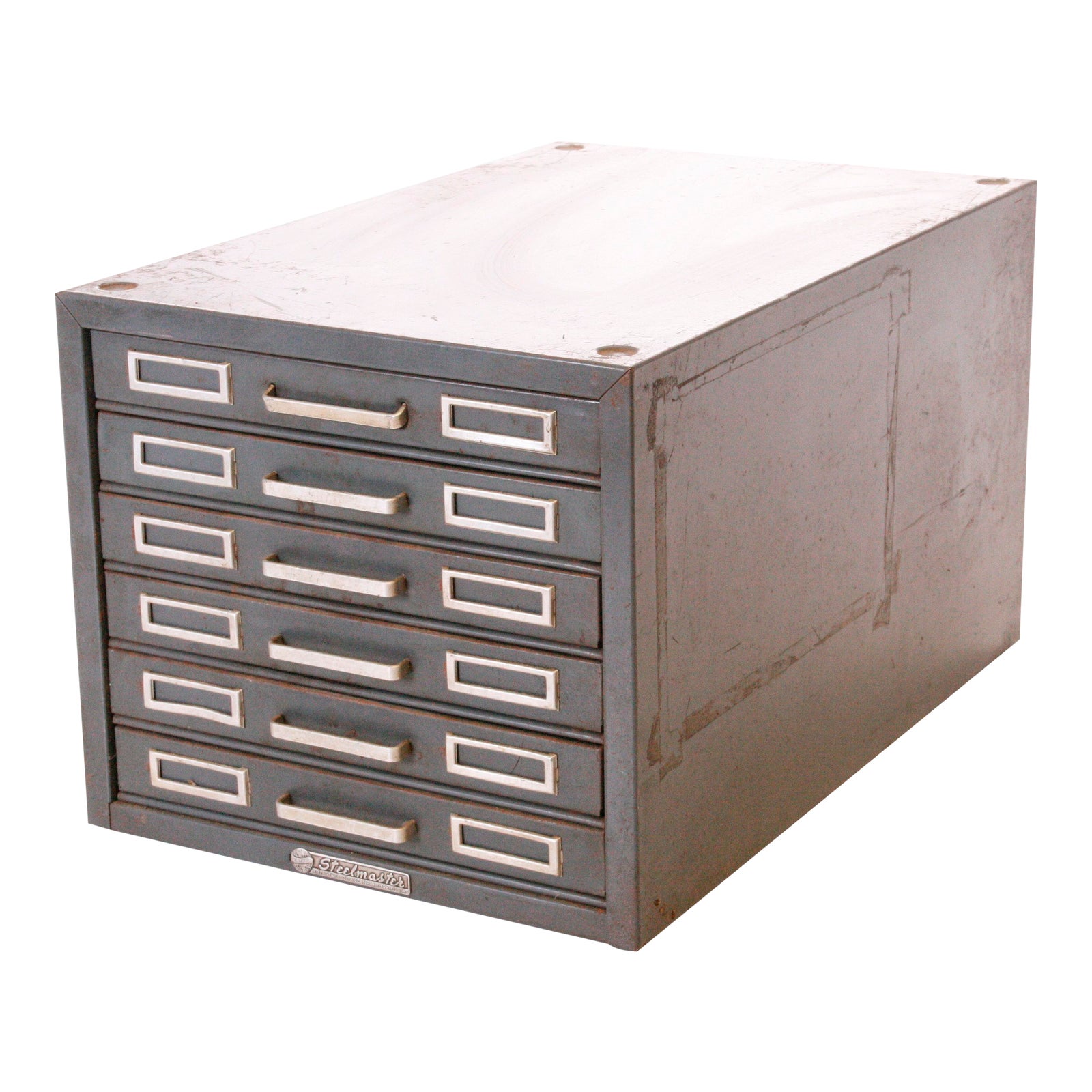 Vintage Industrial Gray 6 Drawer Kardex Style File Chairish