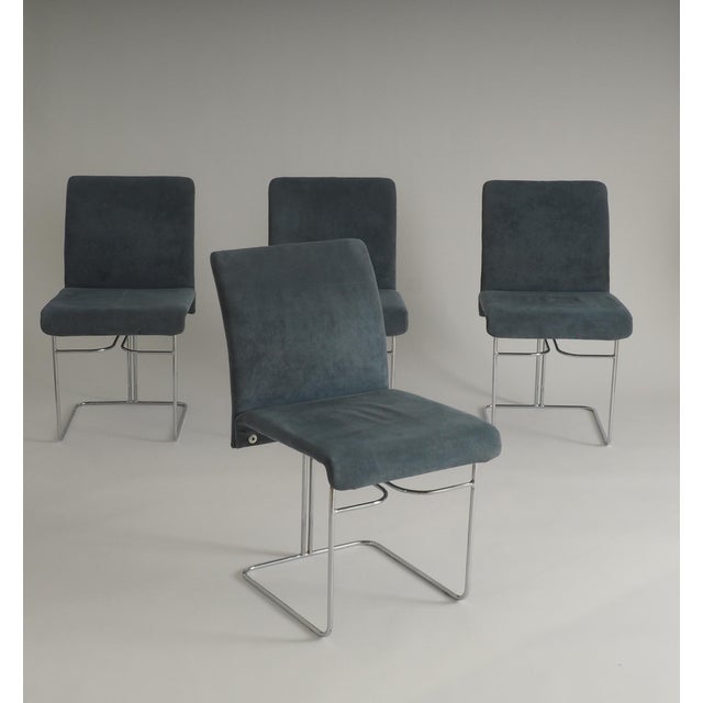 Dining Chairs attributed to Ernesto Radaelli for Saporiti, 1970s, Set of 4 For Sale - Image 12 of 18