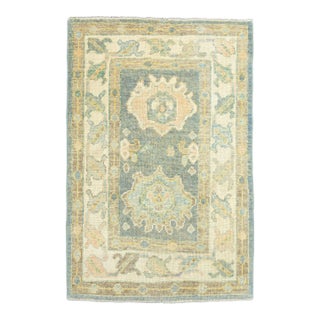 Turkish Oushak Rug 2'10" x 4'4" #19546 For Sale