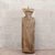 This vintage solid wood pedestal column is a rustic piece of furniture with a striking presence. Crafted from a solid,...