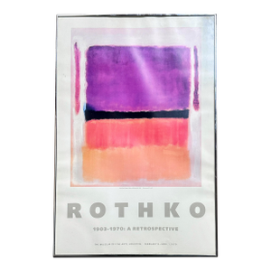 Original Rothko 1903–1970: A Retrospective Exhibition Poster From 1979