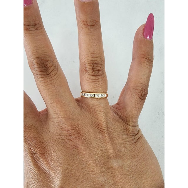 ♥ Product Summary ♥ Main Stone: Diamond Approx. Carat Weight: .50cttw Stone Cut: Princess Material: 14k Yellow Gold Width:...